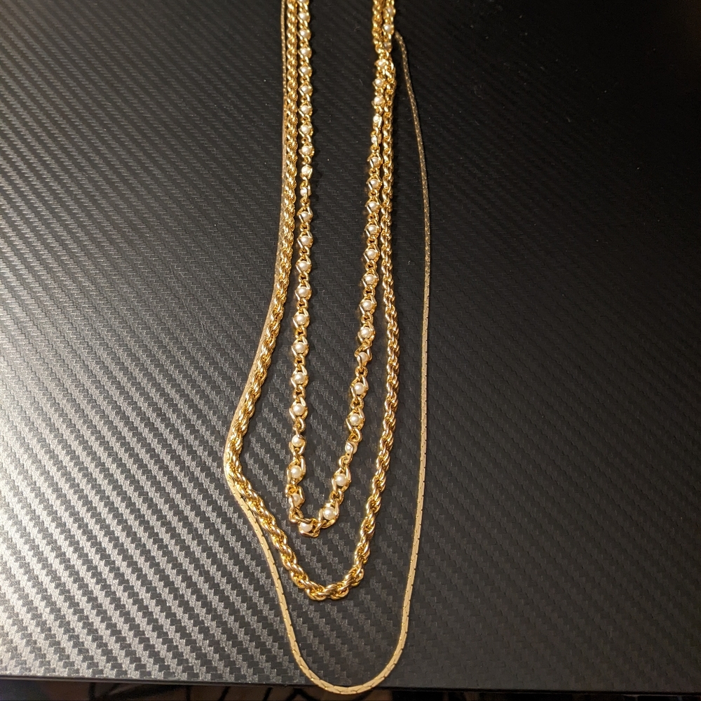 Three Chain Necklace